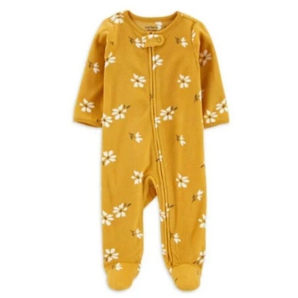 Carter's Other - Carter's Child of Mine FLORAL Fleece Footed Sleep & Play Sleeper Baby Newborn